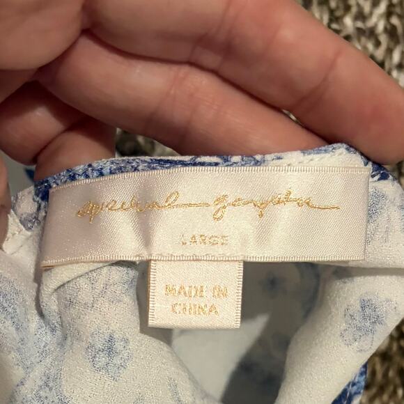 Spiritual Gangster Slip Dress Large White Paisley Floral Midi Feminine  NWT - Picture 8 of 10